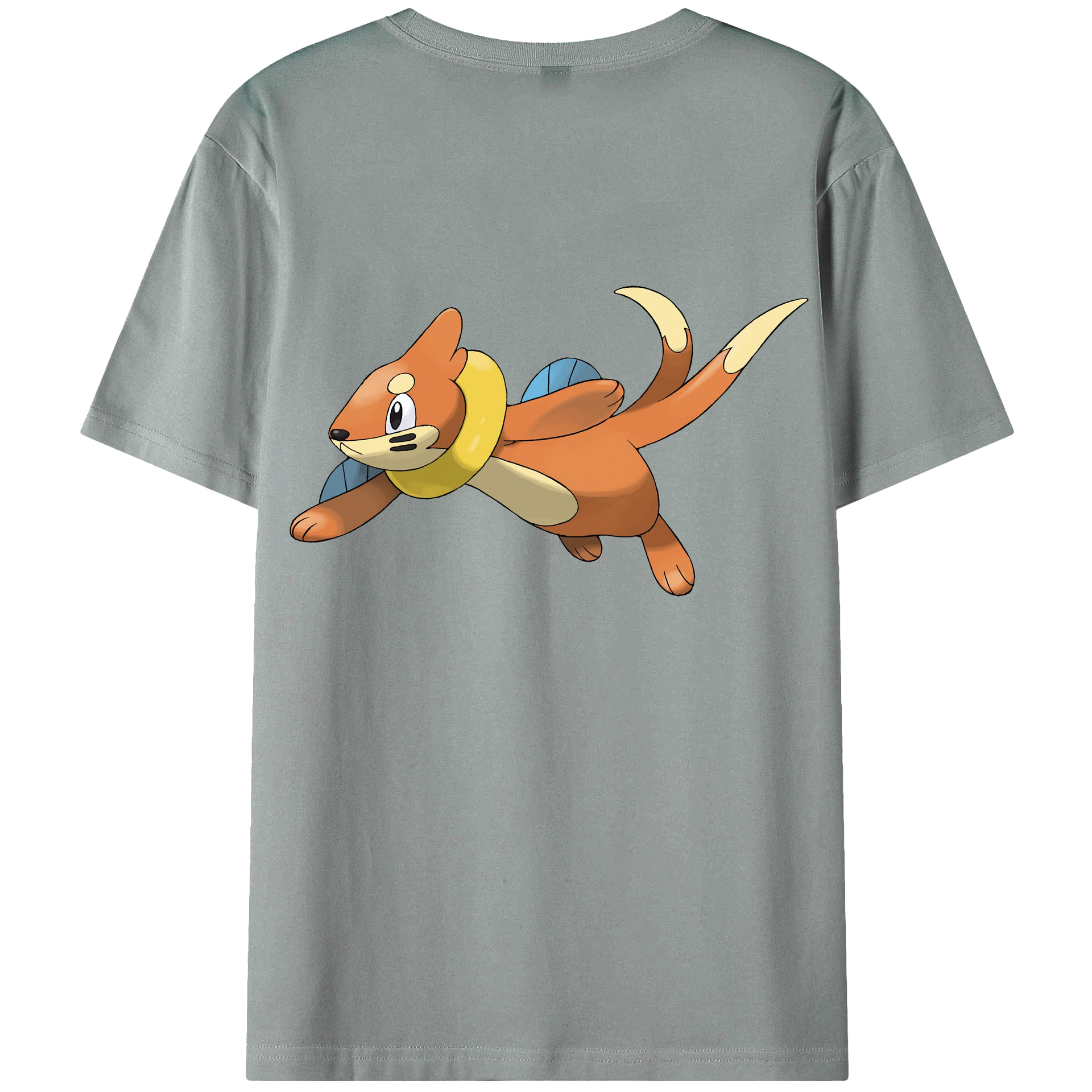 （画像用） ポケットモンスター Pokémon 綿100％ メンズ半袖Tシャツ（バックプリント） 通気性